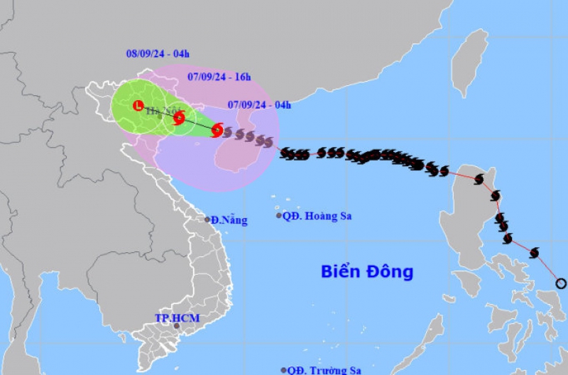 Bão Yagi đi sâu vào đất liền, chiều tối nay người Hà Nội hạn chế ra đường