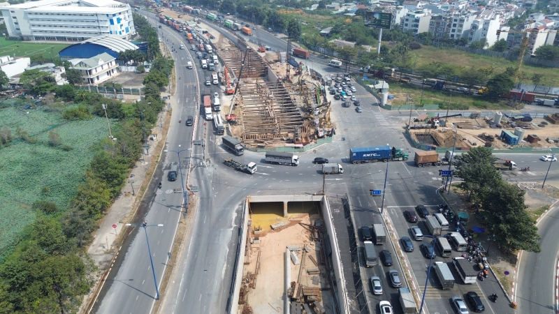 Hầm chui 341 tỷ đồng tại nút giao lớn nhất TP.HCM sẽ thông xe ngày 9/5