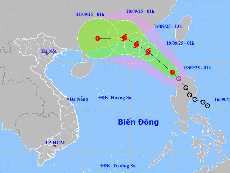 Áp thấp nhiệt đới tiến vào Biển Đông, sắp mạnh lên thành bão số 8