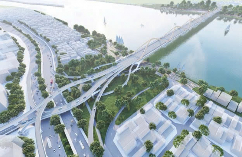 Hà Nội khởi công cầu Trần Hưng Đạo gần 16 nghìn tỷ đồng, biểu tượng hình vòm thép vô cực