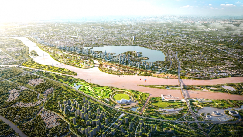 Hà Nội khởi công dự án xây dựng trục Đại lộ cảnh quan sông Hồng