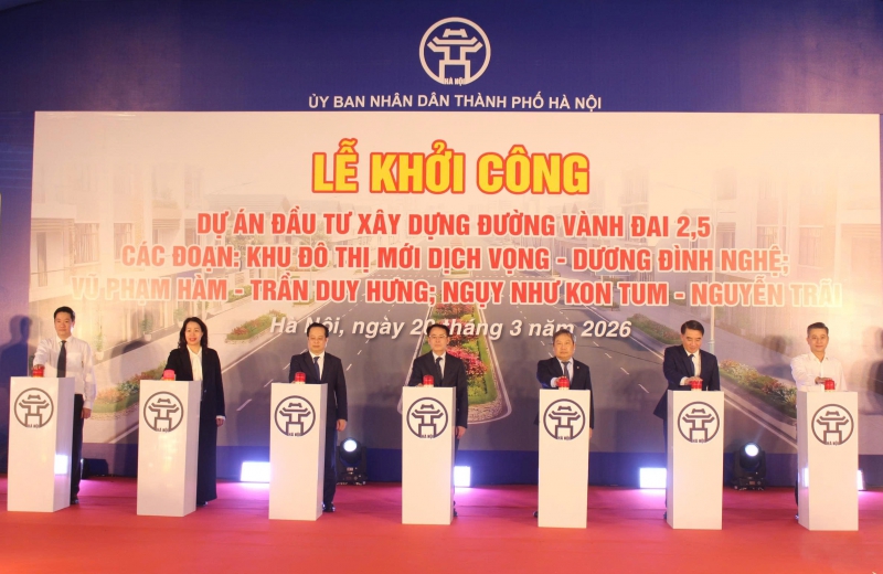 Hà Nội khởi công Vành đai 2,5, gỡ điểm nghẽn giao thông đô thị