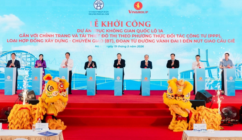 Hà Nội khởi công trục không gian Quốc lộ 1A gần 162.000 tỷ đồng
