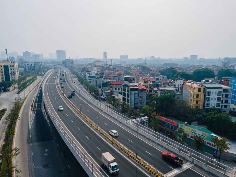 15 km đường song hành Vành đai 4 qua Hà Nội sẵn sàng cho mốc thông xe 10/10